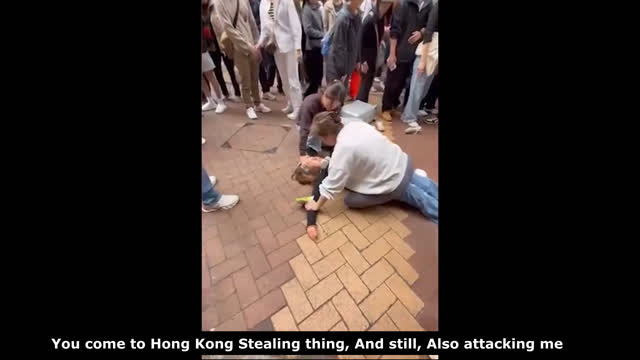 (2026) The U.S (Jew Ass) Jew stealing baggage in Hong Kong, Has been punch and arrested
