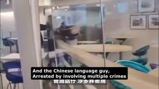 (March 31th, 2025) Chinese language guy(Chinese communist terrorist) being arrested in Hong Kong