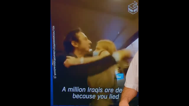 George Bush heckled two nights in a row