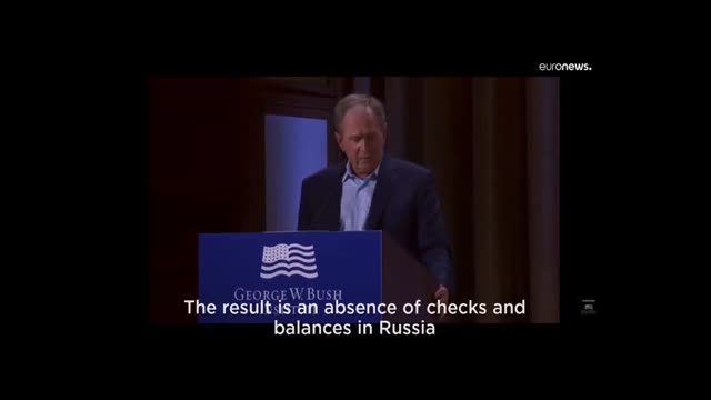 George Bush accidentally condemns invasion of Iraq in Freudian slip