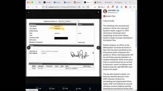 Confirmed Epstein is still alive MCC Prison Officer Roberto Grijalva