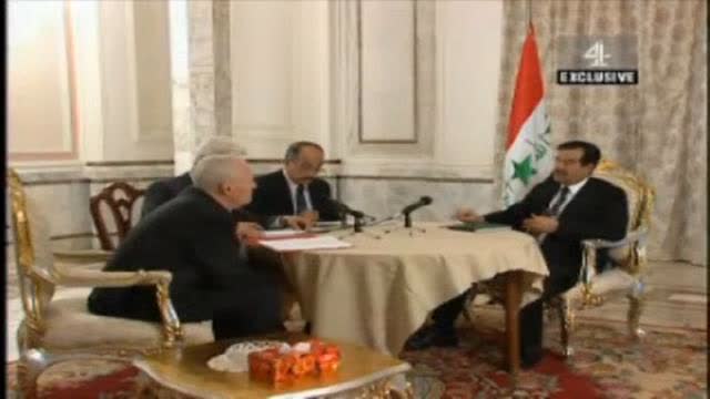 Tony Benn asks face to face Saddam Hussein on WMD