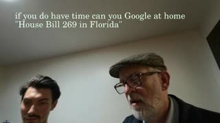 Jeremy Corbyn handed flyer "House Bill 269 in Florida"