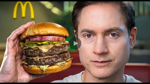 Bryan Johnson describes a Goy Slop Big Mac containing "Kosher gelatin"