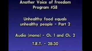 AVOF 058 - Ernst Zundel Interviews Harold Simpson Biochemist and Author - Unhealthy Food Unhealthy People - 2 of 2