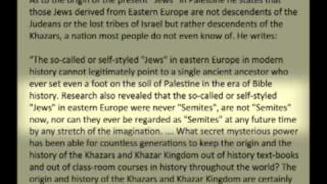 Today's Jews are not the Real Jews.