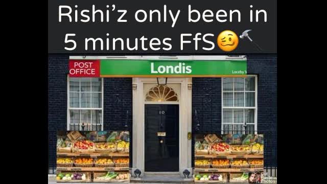 Britain's New ShitSkin Prime Minister Rishi Poo-boy Sunak Gives An Emotional And Heartfelt First Speech