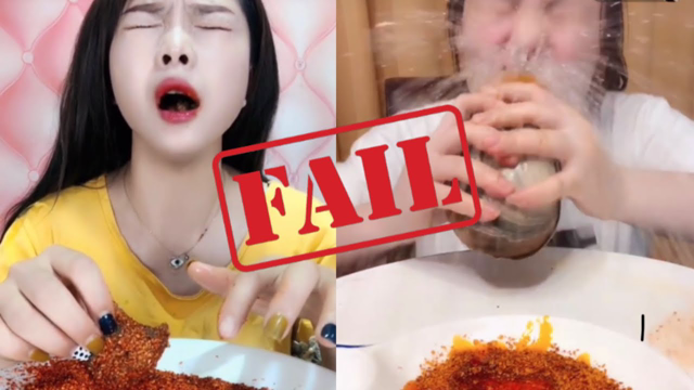weird Korean girl food fails