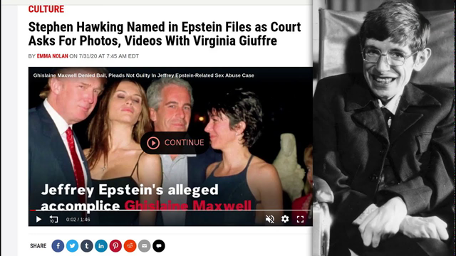 Stephen Hawking Named in Epstein Files