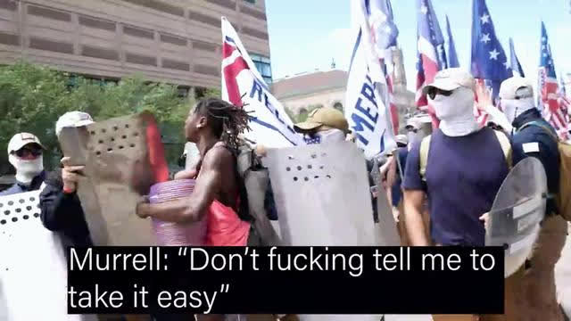 Patriot Front Provoked by Black Activist In Boston