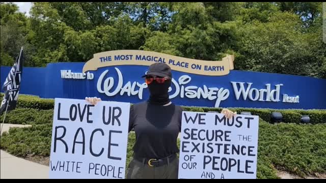 WHITE LIVES MATTER RALLY @ DISNEY