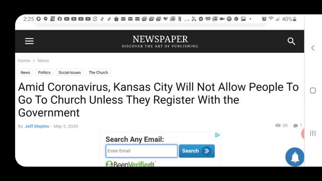 SKFS#18 Kansas City wants anyone who goes to church on a government list