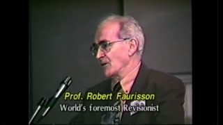 10th IHR   Robert Faurisson   A Revisionists Life Today in France   Full (Oct. 13th-15th 1990)