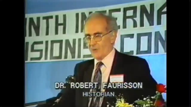 9th IHR - Robert Faurisson Optimistic about the Future of Revisionism  - California - Feb. 18th   20th 1989%29