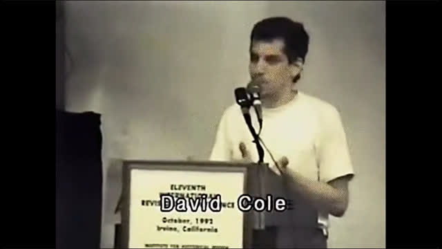 11th IHR   David Cole   Discusses His Visit to Auschwitz an Being Assaulted by JDL (Oct. 12th 1992) audio only
