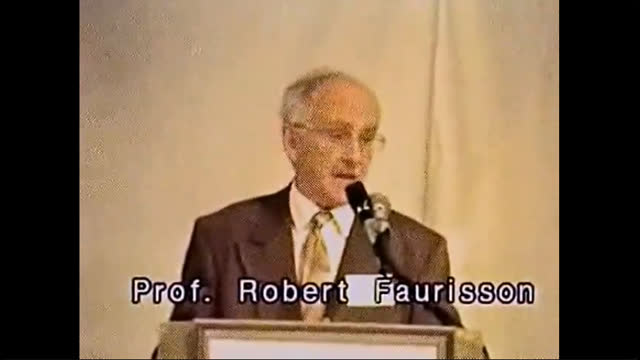 11th IHR   Robert Faurisson   Our Struggle Against Holocaust Cultism, The New Masada (Oct. 10th 12th 1992)