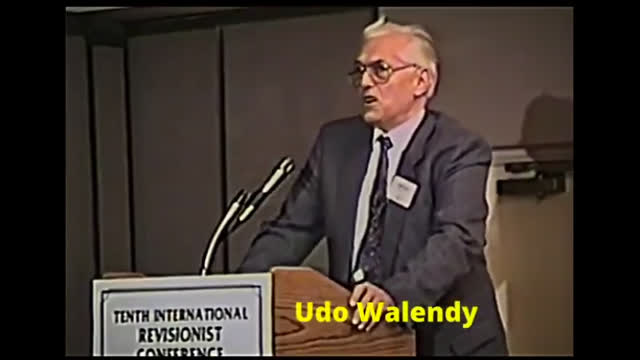 10th IHR   Udo Walendy   German historian   in D.C. (Oct. 13th-15th 1990)