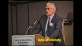 10th IHR   Udo Walendy   German historian   in D.C. (Oct. 13th-15th 1990)