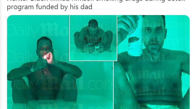 New Fresh footage has emerged from Crackhead Hunter Bidenâ€™s laptop from hell