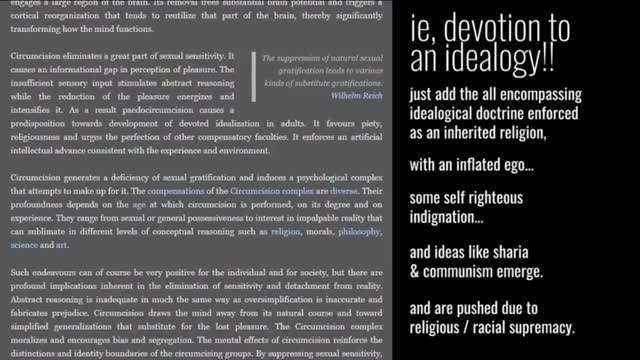 CIRCUMCISION, MIND CONTROL AND THE CHOSEN PEOPLE, the "NO KINGS" prime directives remove all mens crowns