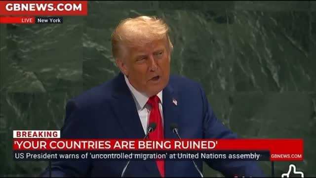 Trump blames UN for JEWISH migration efforts.