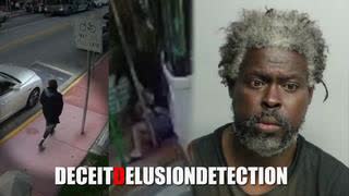 NIGGER brutally beats two white tourists as they walk by him at bus stop in Miami Beach