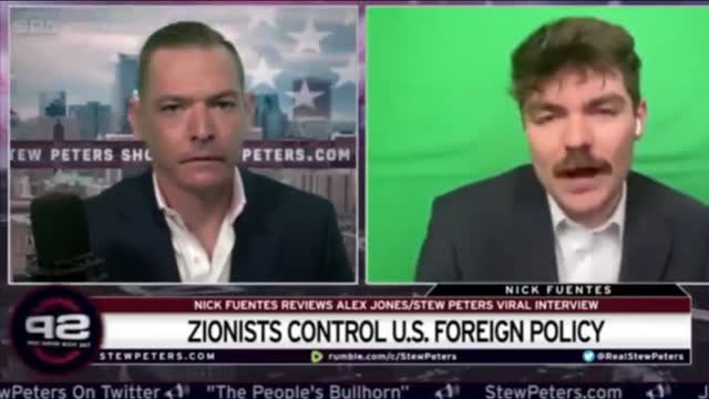 Nick Fuentes on stew peters, cant circulate this enough