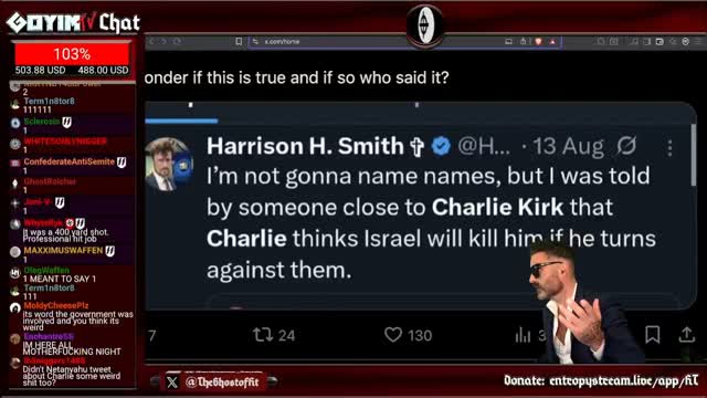 Where's harrison smith to comment on this and the death of charlie kirk?? Crickets?