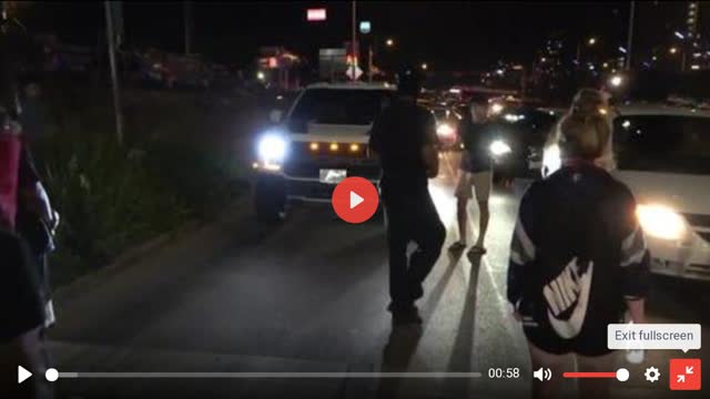 HONEY, there's a bunch of NIGGERS blockingbthe street..