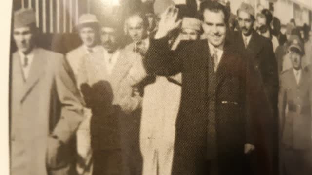 President Nixon guarded by my grandpa