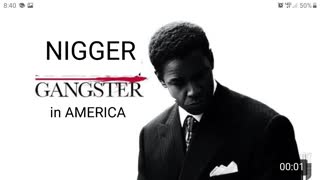 NIGGER Gangster in America 2007 a look at how jewish freemason police lieutenants helped JEWISH cop Russell crowe "try to stop" NIGGER gangster Denzel Washington from murdering his fellow dipshit niggers to buy his MAMA a white house in country... makin ol auntie jemima nigger happy