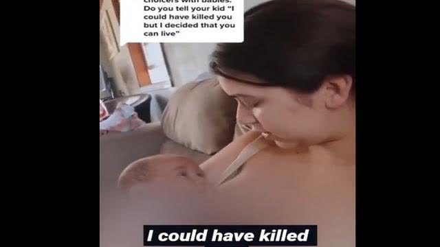 Sick Low IQ Mother Tells Her Baby She Could Have Killed Him But Chose Not To