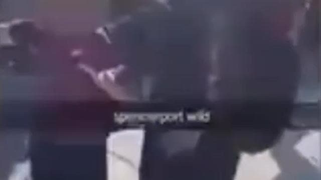 GROWN NIGGER picks up white child at school cracks his skull open on pavement