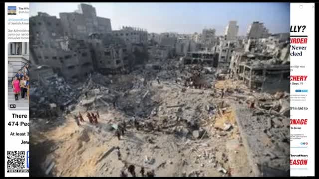 JEWS bomb obviously unarmed civilians walkin/crawling