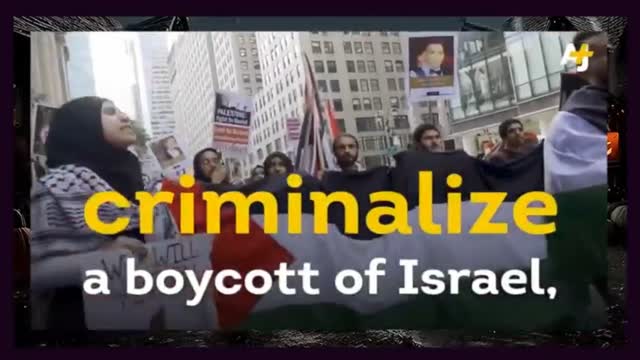 A crime to boycott Israel.?????!!!??!