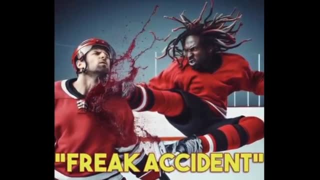 Entire crowd gives standing ovation to nigger hockey player for kicking another white player in neck killing him