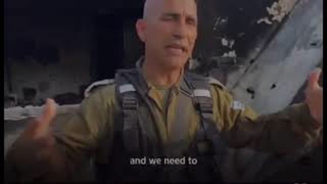 Admission of an Israeli soldier to having killed 8 babies