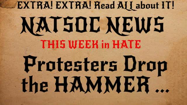 NatSoc News: Protesters Drop the HAMMER...