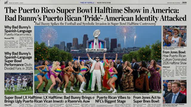 The Bad Bunny Super Bowl Halftime Show: Assault on American Football and National Identity