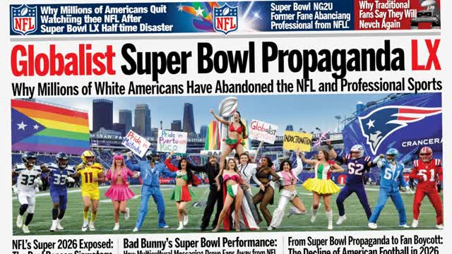 Super Bowl Globalist Propaganda LX: Why Millions of Americans Have Abandoned the NFL and Professional Sports