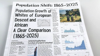 Population Growth of Whites of European Descent and Africans in America: A Comparison from 1865–2025