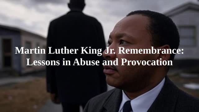 Martin Luther King Jr. Remembrance: Lessons in Provocation (Part 3)