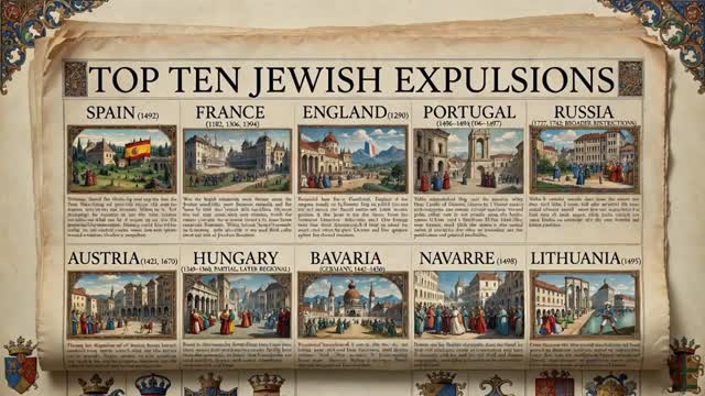 Top 10 Major Expulsions of Jews from European Countries