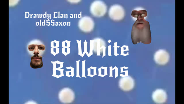 88 White Balloons