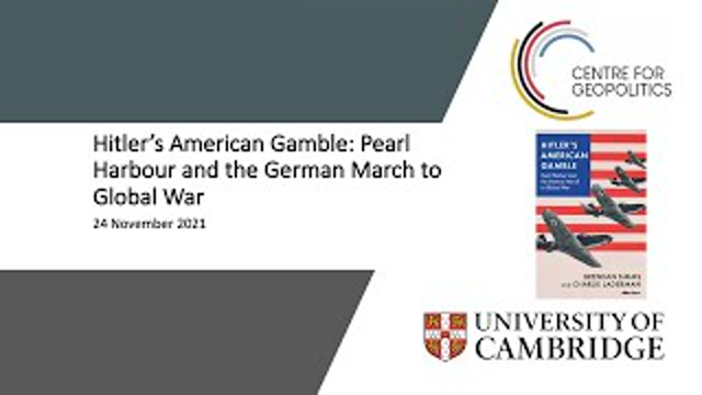 Hitler's American Gamble: Pearl Harbor and the German March to Global War