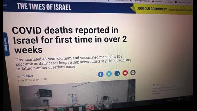 Jews In Israel Likely Did Take the REAL VACCINE