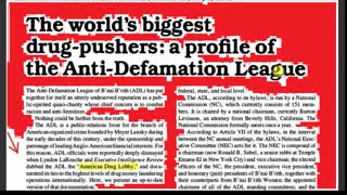 ANTI DEFAMATION LEAGUE OR 'AMERICAN DRUG LOBBY'
