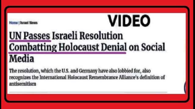 CENSORSHIP - QUESTIONING THE HOLOCAUST - GO TO JAIL