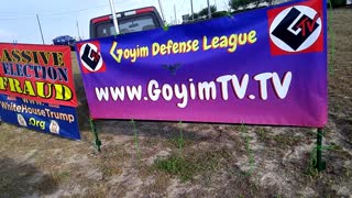 Flagging with, GoyimTV and Election Fraud Banners