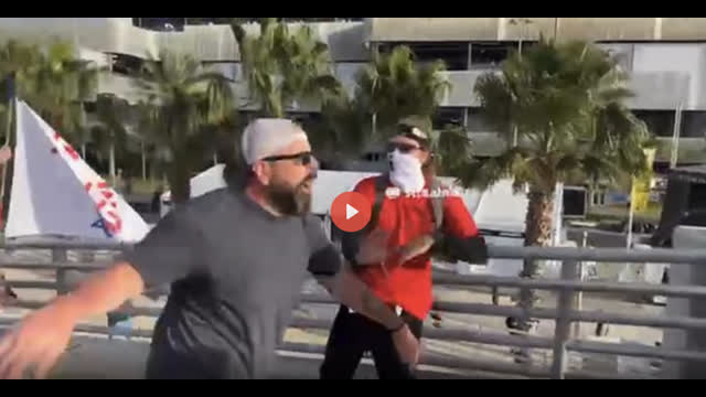 HT DROPS DRUNK SUCKER PUNCHING JEW